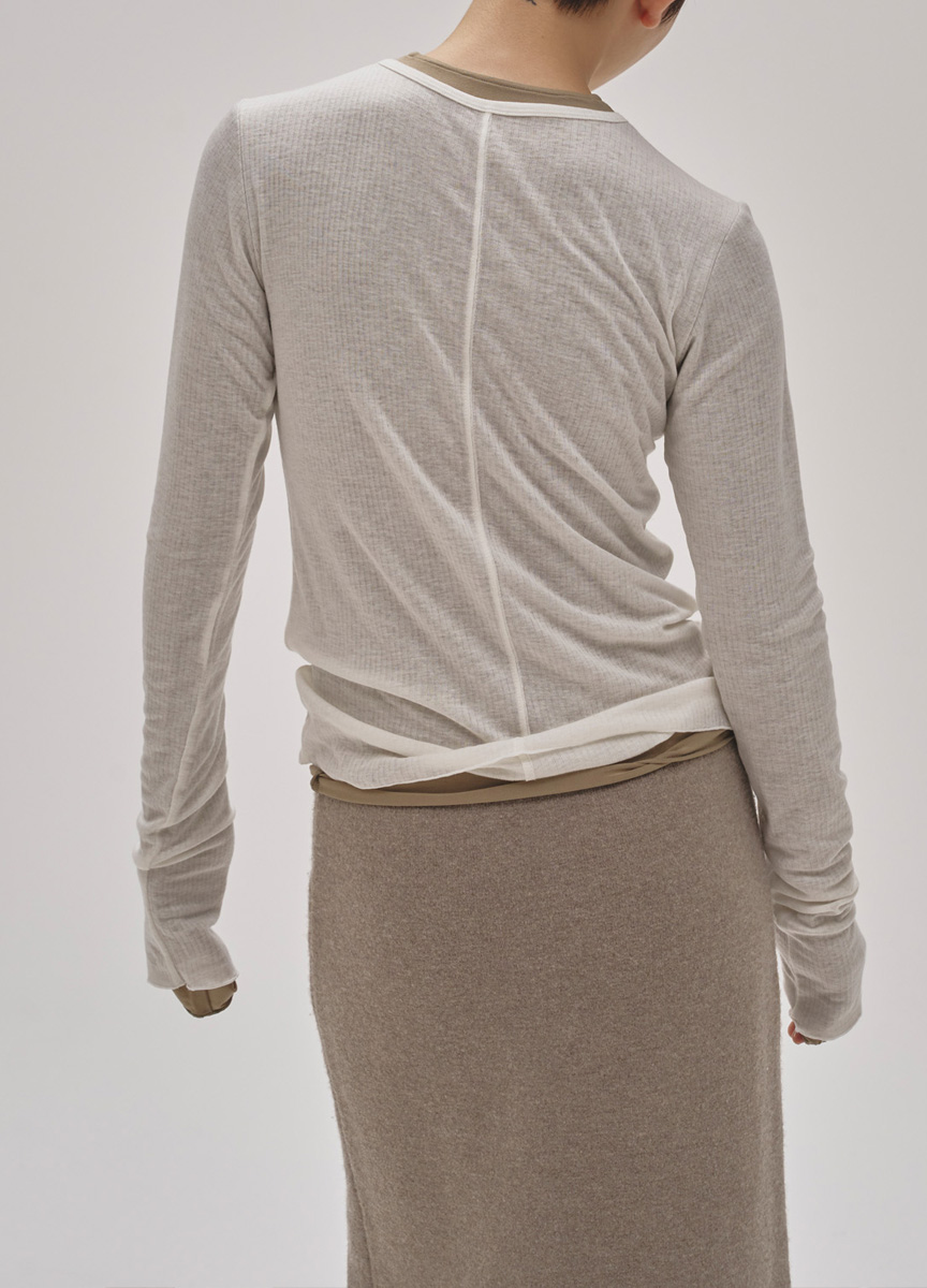 雙色層次造型上衣